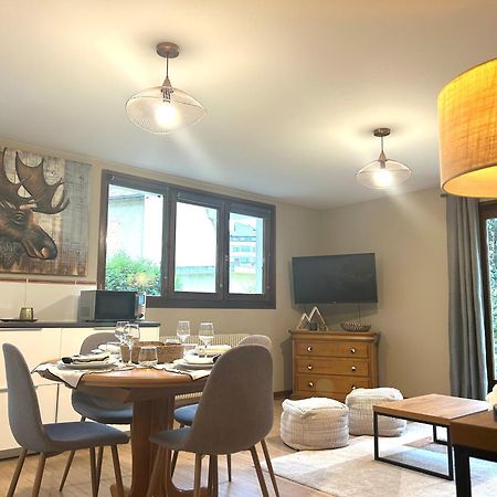 Appartement Style Chalet Avec Grande Terrasse Et Parking Prive Σαμονί Εξωτερικό φωτογραφία