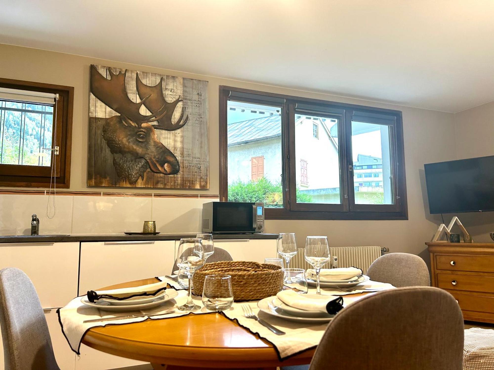 Appartement Style Chalet Avec Grande Terrasse Et Parking Prive Σαμονί Εξωτερικό φωτογραφία