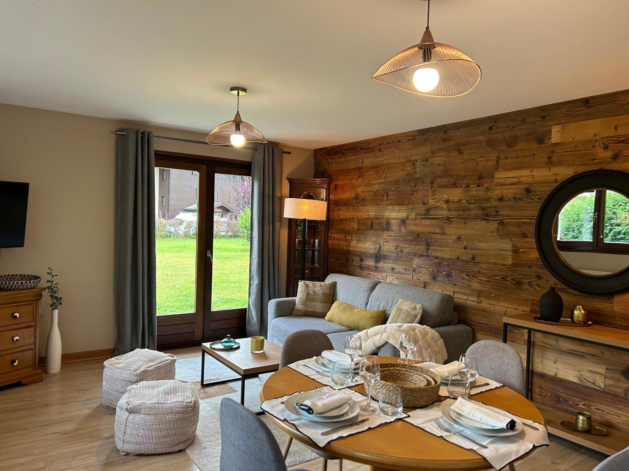 Appartement Style Chalet Avec Grande Terrasse Et Parking Prive Σαμονί Εξωτερικό φωτογραφία